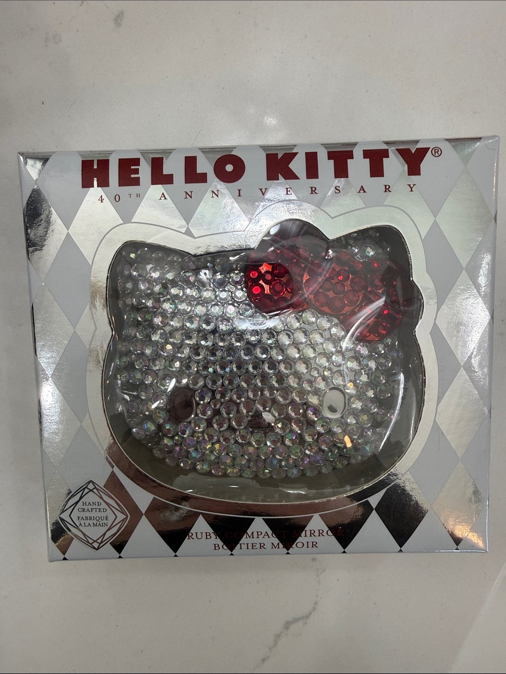 Hello Kitty 40th Anniversary Ruby Compact Mirror New in box